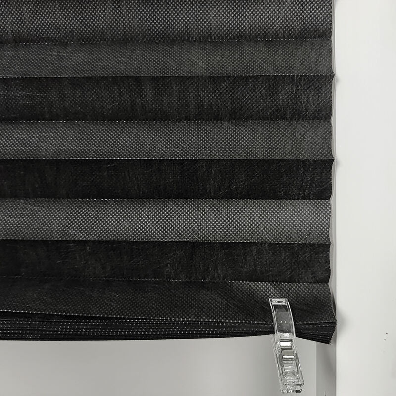 Everyday Use Simple Style Vertical Pattern Shade Built-In Black Non-Woven Fabric with Pinhole Technique for Simple Style manufacture