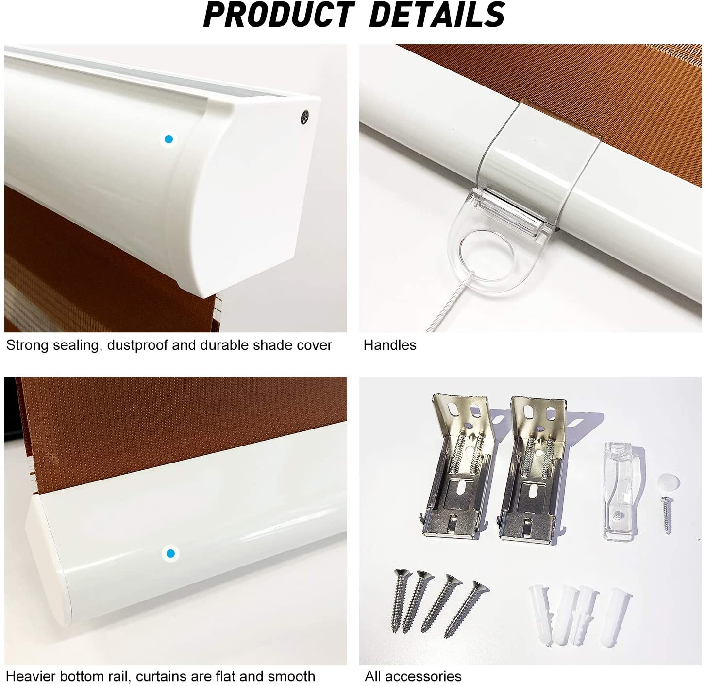 Temporary One Time White Pleated Paper Shades for Indoor Window Covers With Adhesive Board It Can Be Pasted on the Wall details