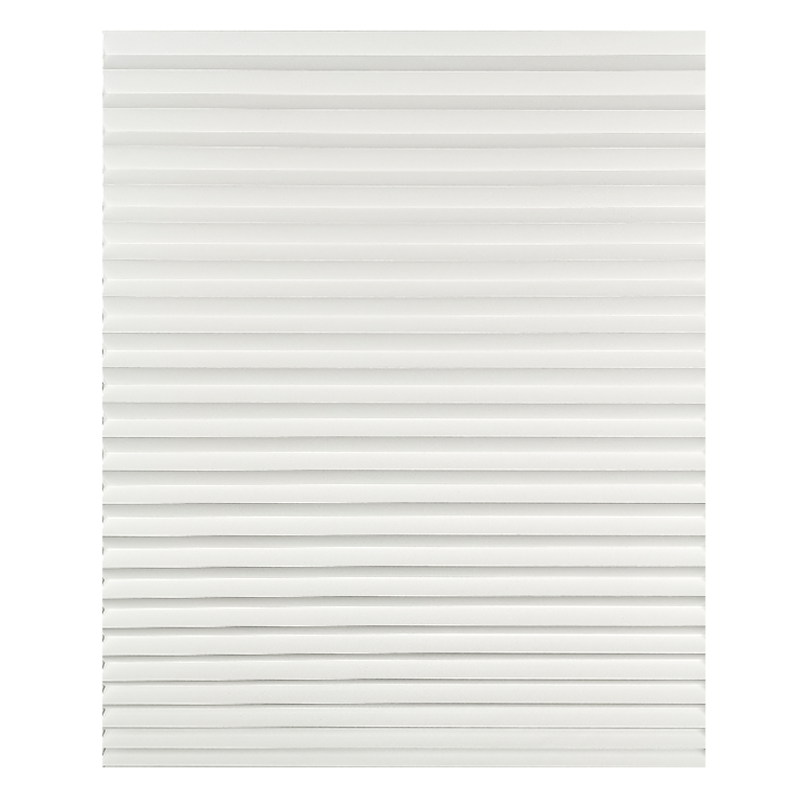 Original Modern White Pleated Paper Shade No Tools Required Light Filtering Built-in Installation Plain Technique details