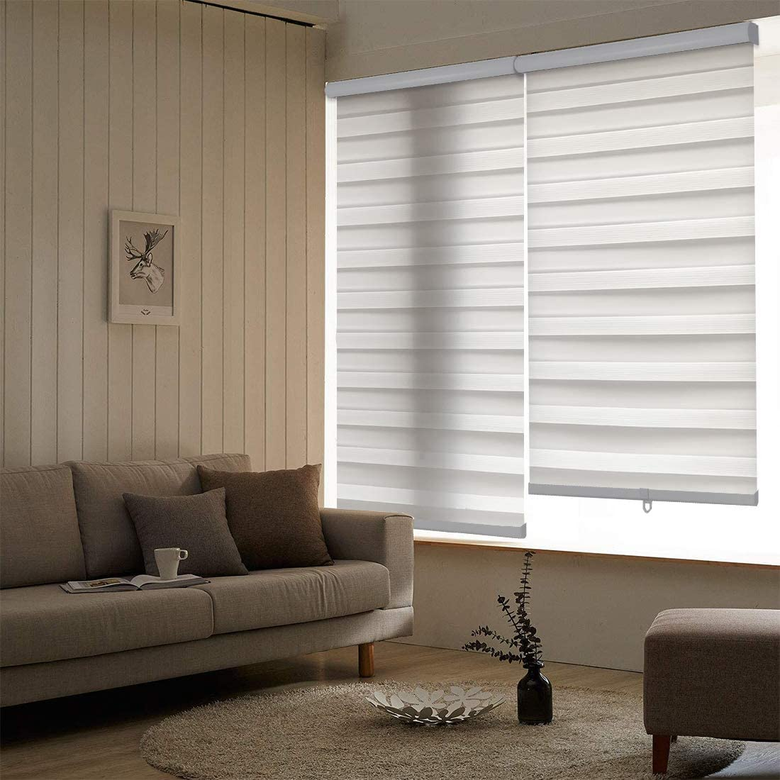 Temporary One Time White Pleated Paper Shades for Indoor Window Covers With Adhesive Board It Can Be Pasted on the Wall supplier