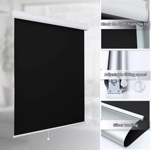 High Quality Modern Design Chain Roller Shade for Home/Office Windows Smooth Lifting Durable Rope Built-in Technique details