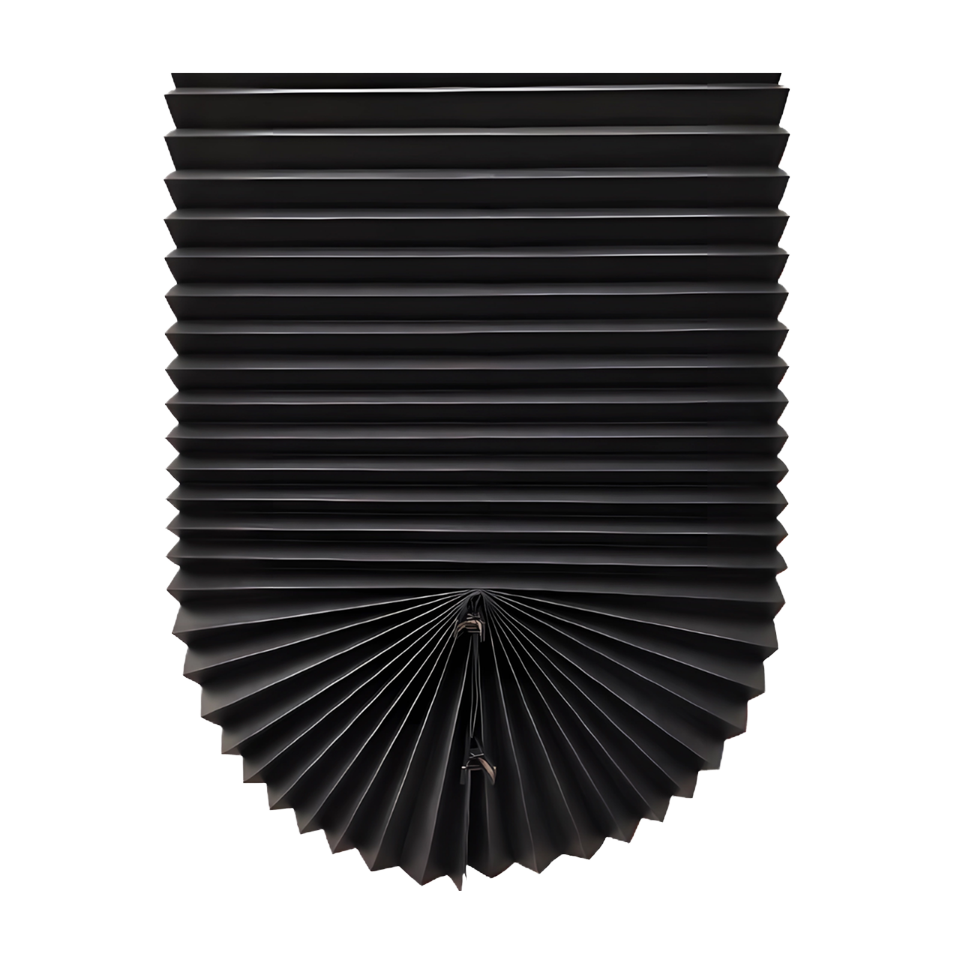 Everyday Use Simple Style Vertical Pattern Shutter Windows Built-in Black Fabric Temporary Pleated Paper Shades Blinds Pinhole supplier