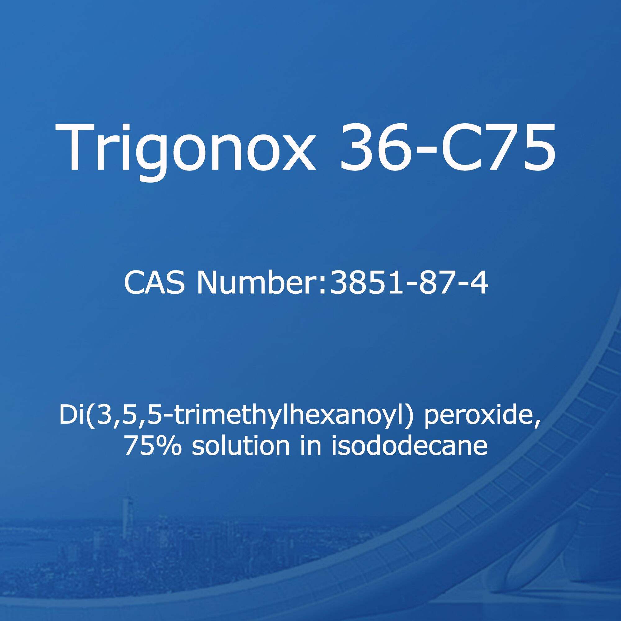 Trigonox 36-C75, peroxid de di(3,5,5-trimetilhexanoil), soluție 75% în izododecan