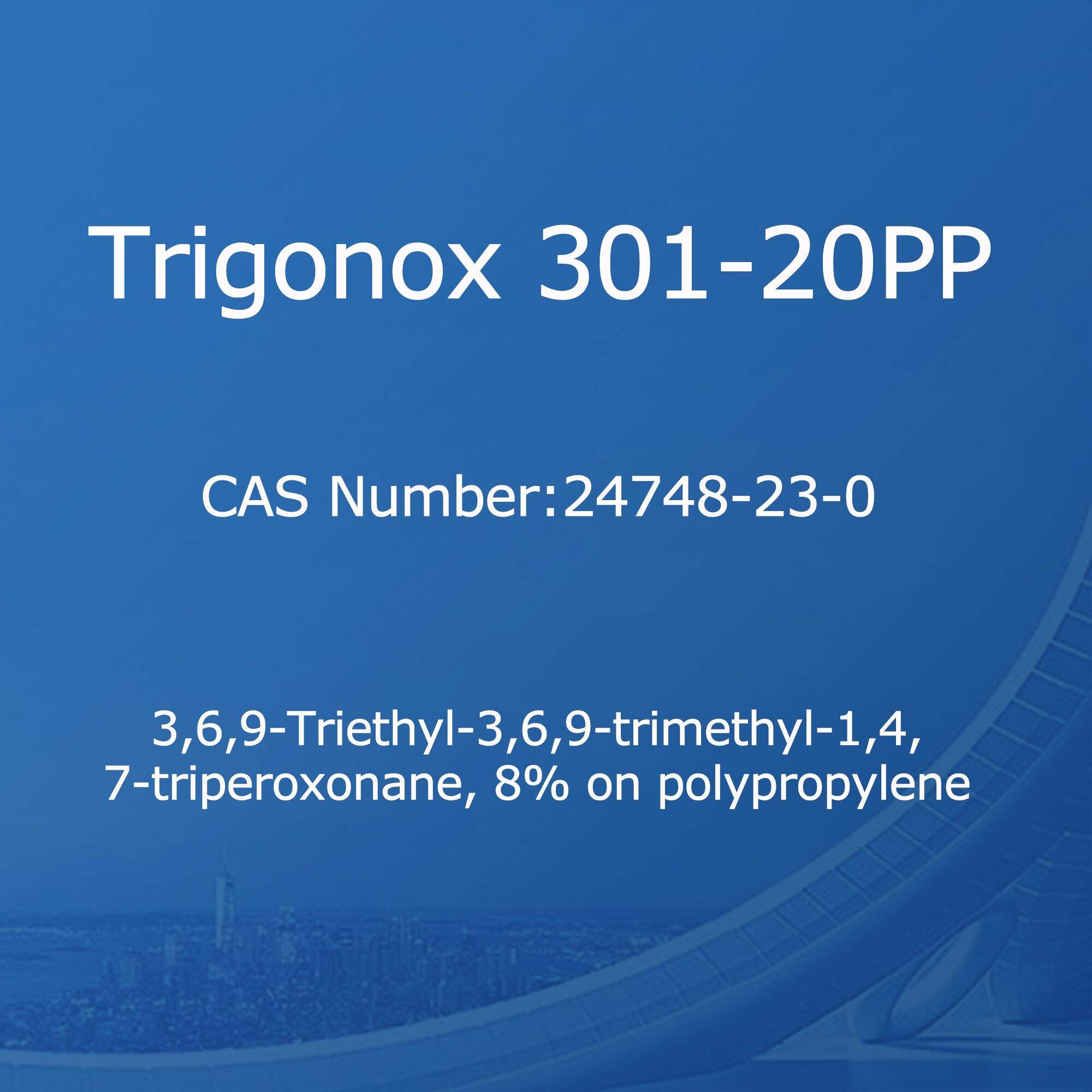 Trigonox 301-20PP,3,6,9-Trietil-3,6,9-trimetil-1,4,7-triperoxonan, 8% pe polipropilenă