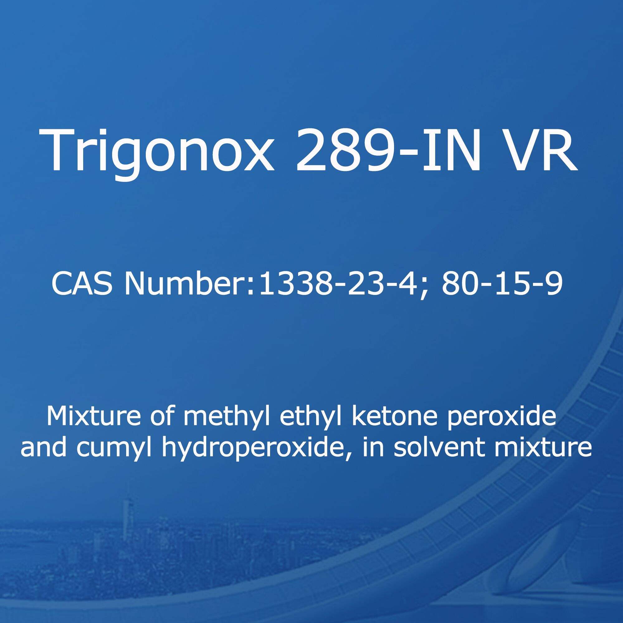 Trigonox 289-IN VR, Amestec de peroxid de metil etil cetonă și hidroperoxid de cumil, în amestec de solvenți