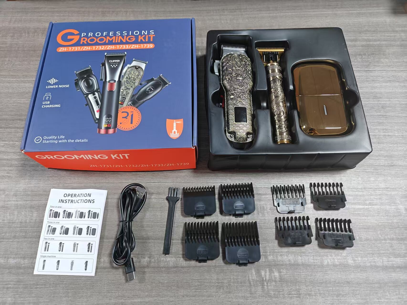 product professional manufacturer mens electric shaving machine usb rechargeable stainless steel hair trimmer for clipper for hotel use-8