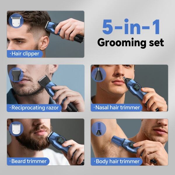 Wholesale mens hair and beard trimmer sets for barbershops