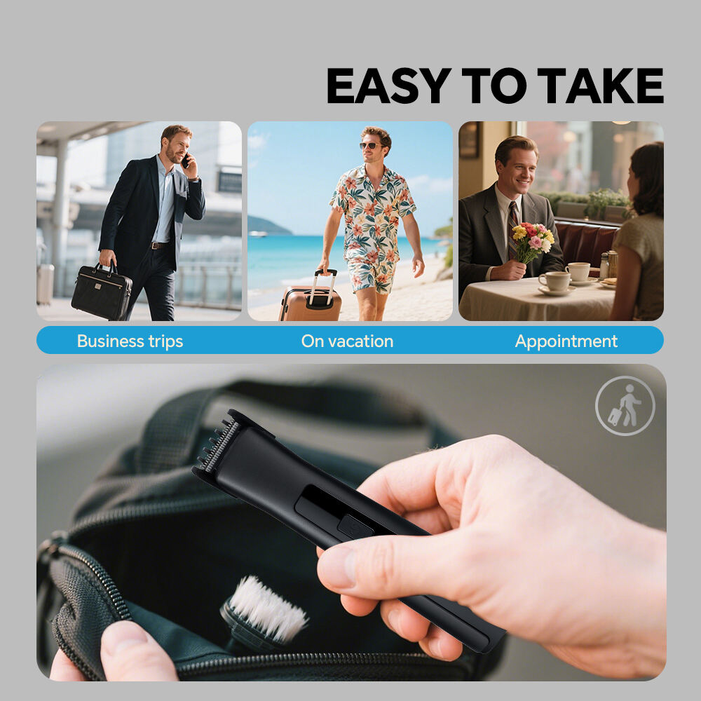 product professional rechargeable electric hair for clipper adjustable blade head stainless steel for home hotel use english operating-13