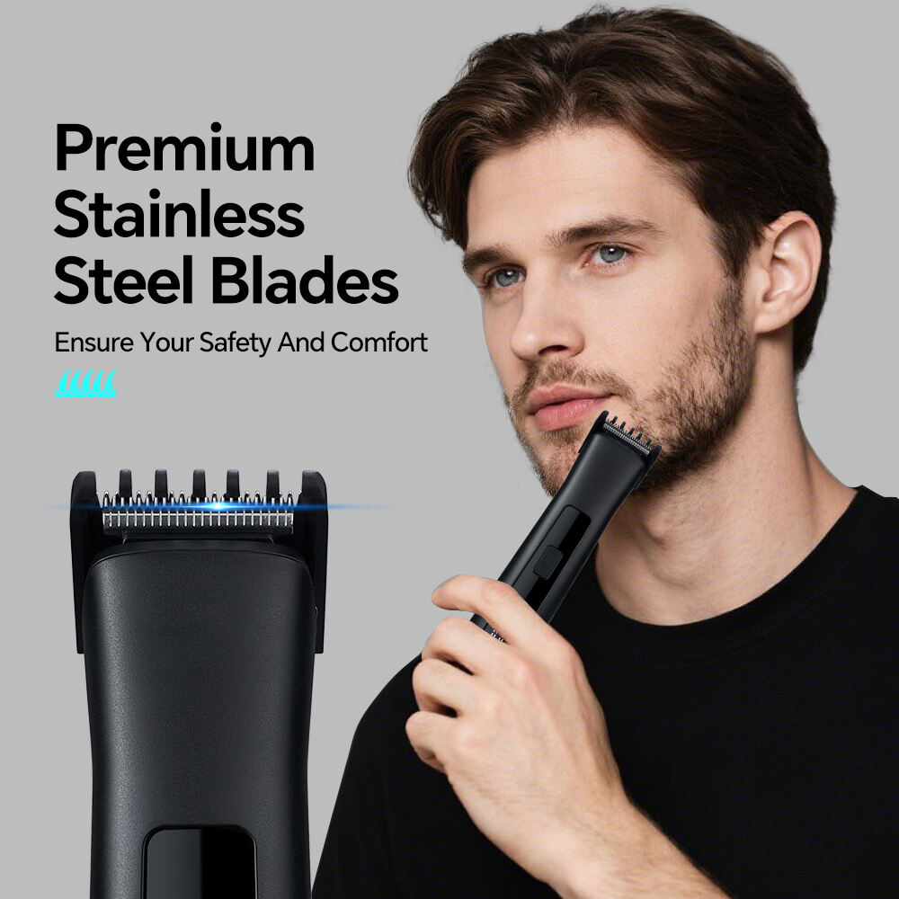 product professional rechargeable electric hair for clipper adjustable blade head stainless steel for home hotel use english operating-14