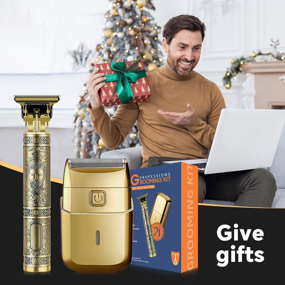 product professional mens hair cutter set high quality rechargeable electric hair for clipper low noise shears portable for home hotel-16