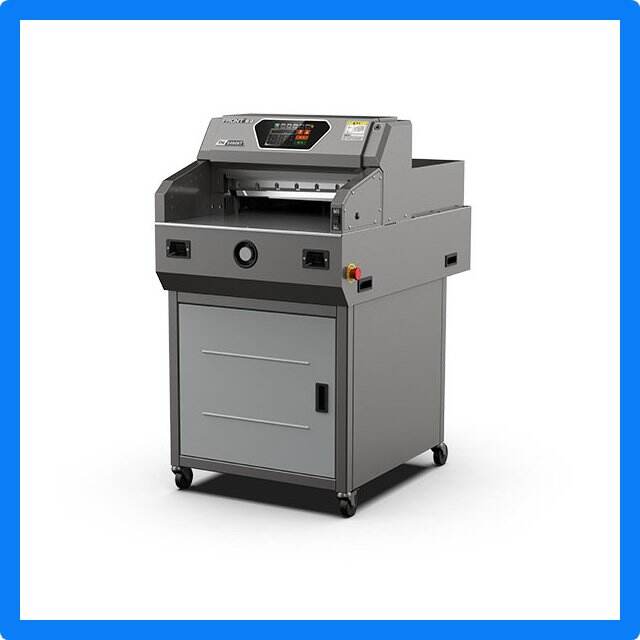 Save time and increase productivity with an electric guillotine cutter