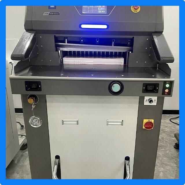 Create durable and stylish documents with a hardcover binding machine.