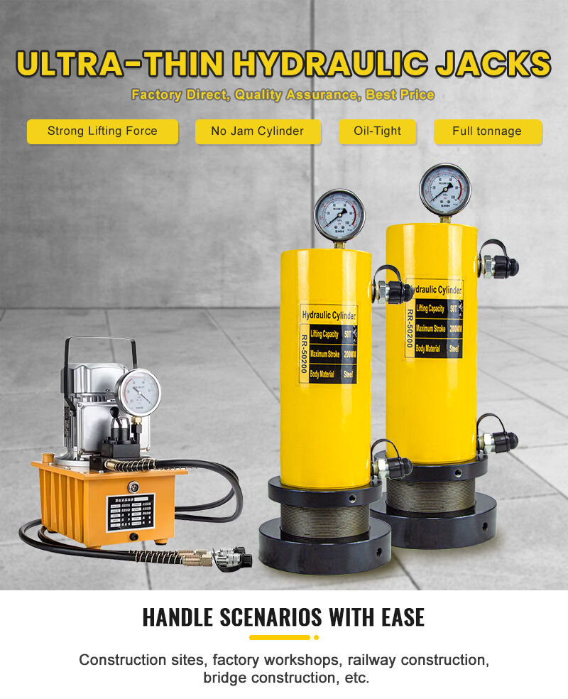 RR-50200 50Ton 200mm Stroke Lock Nut Hydraulic Press Cylinder manufacture