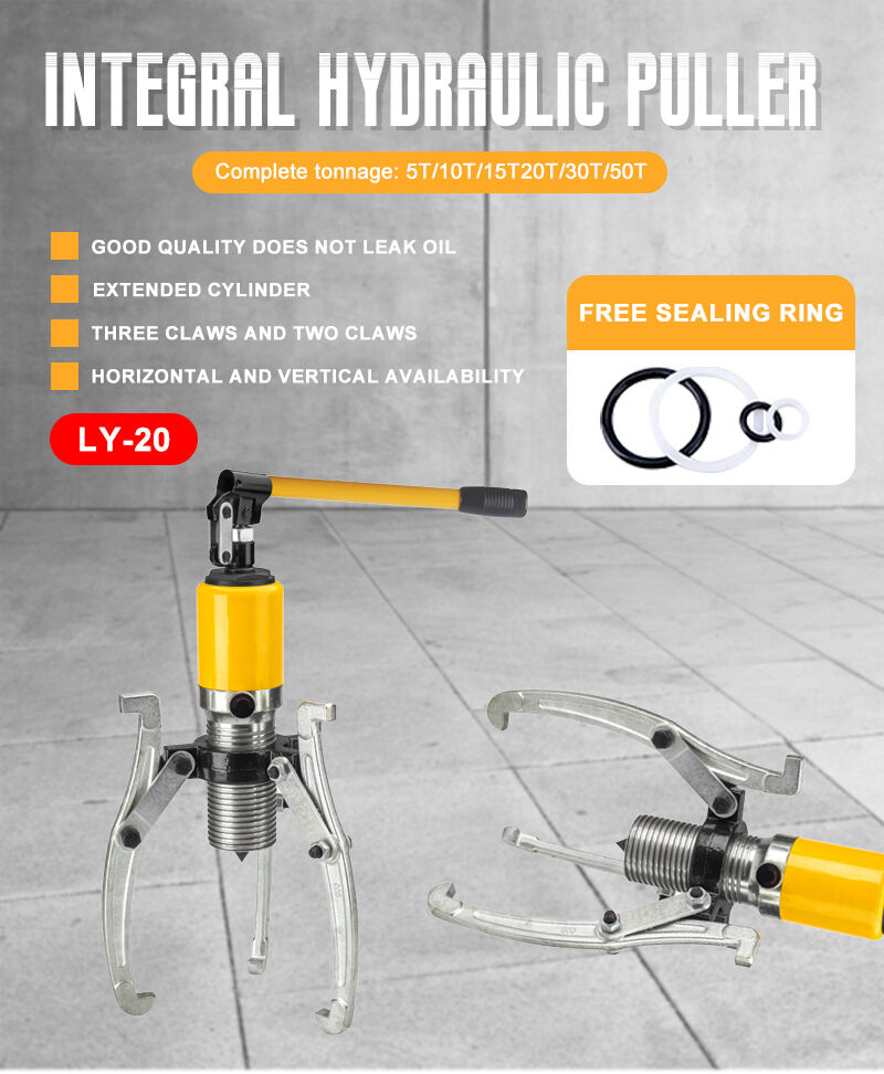 YL-20S 20T Hydraulic Gear Puller Wheel Bearing Separator Pump Adjustable Oil Tube Drawing Machine 3 in 1 Jaws Kits details