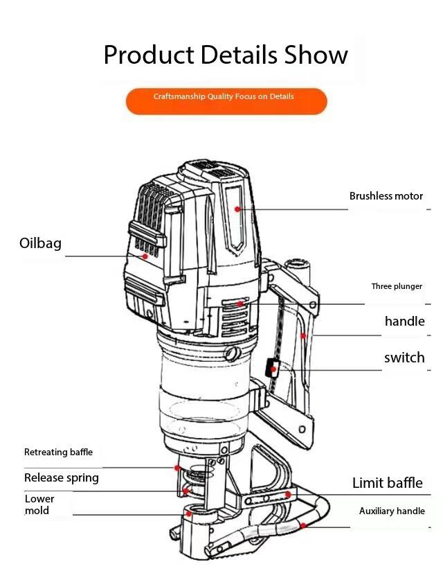 Hydraulic NMHP-32 Electric Punching Machine Brushless Motor Hole Opener Portable Hole Puncher manufacture