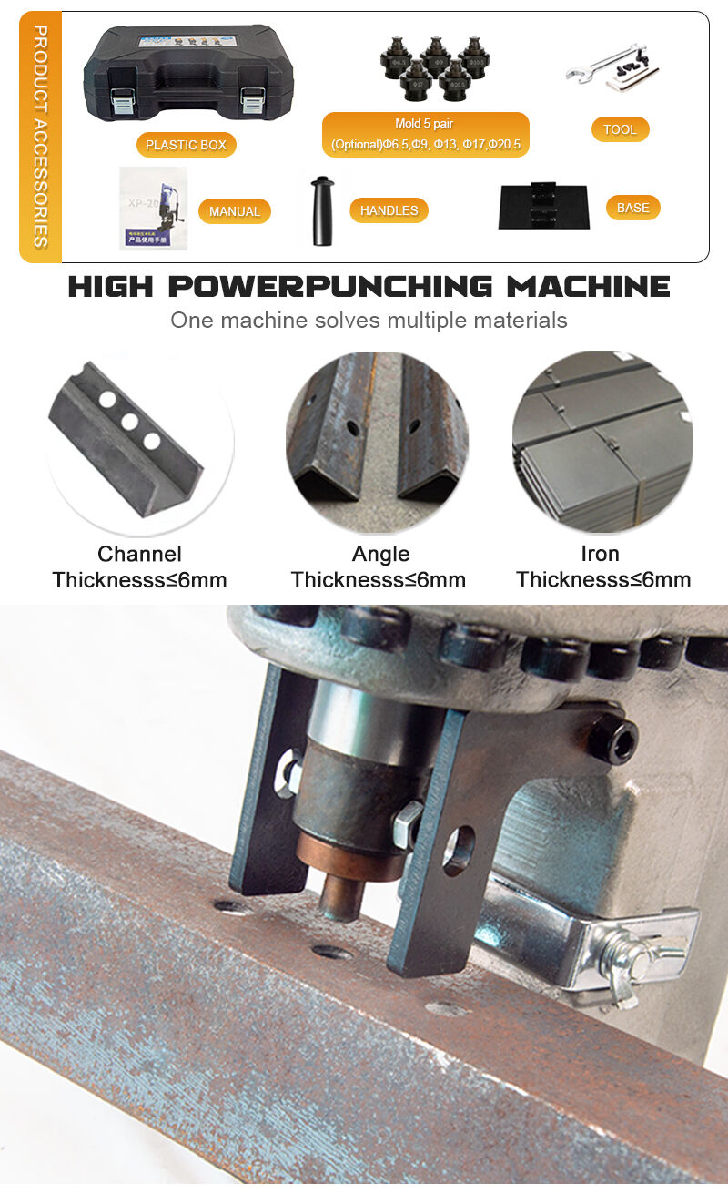 High Precision MHP-20S Electric Powered Industrial Hydraulic Punch Press for Angle Steel Metal Fabrication factory
