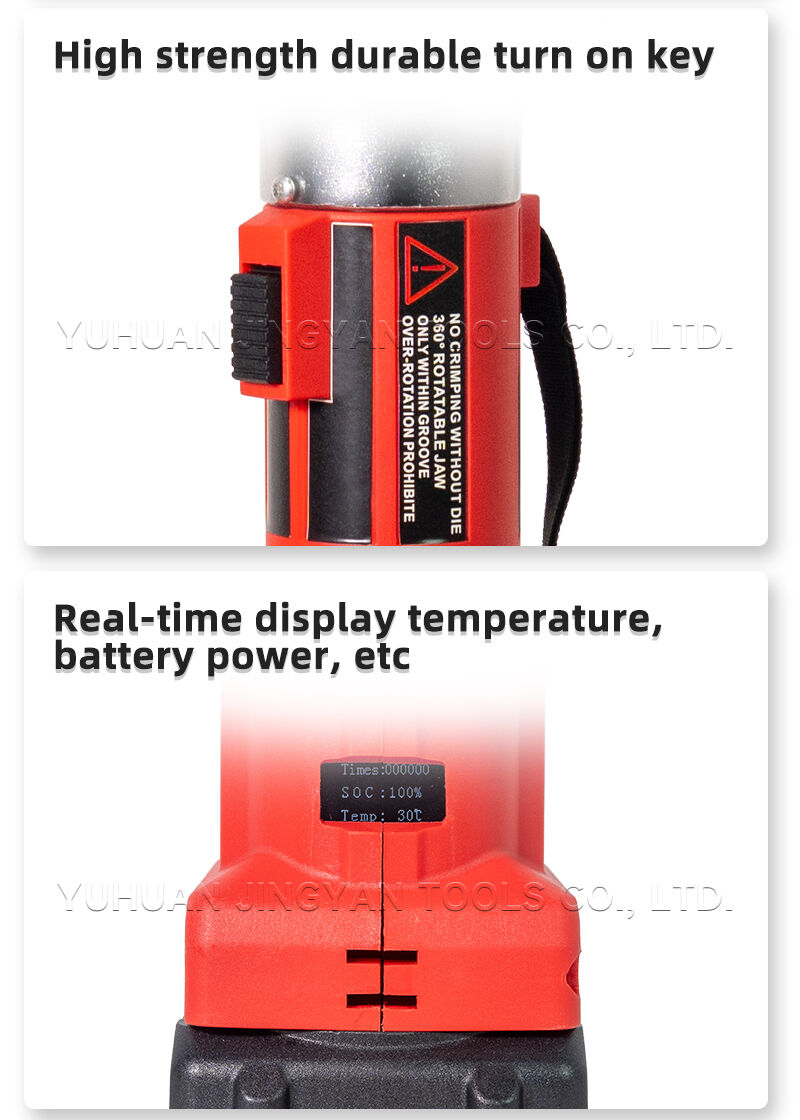 ES-400/50A 2-in-1Hydraulic Battery Crimping Tool with Integrated Cable Cutter for Electrical Power supplier