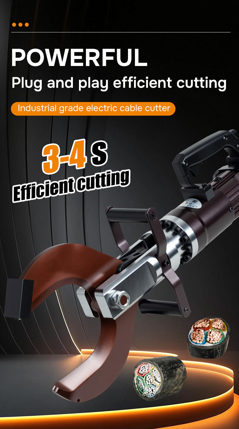 JP-A-120C Capacity 120mm Hydraulic Cable Cutter Cuts Copper, Aluminum, Steel Cables with 25 Tons Force factory