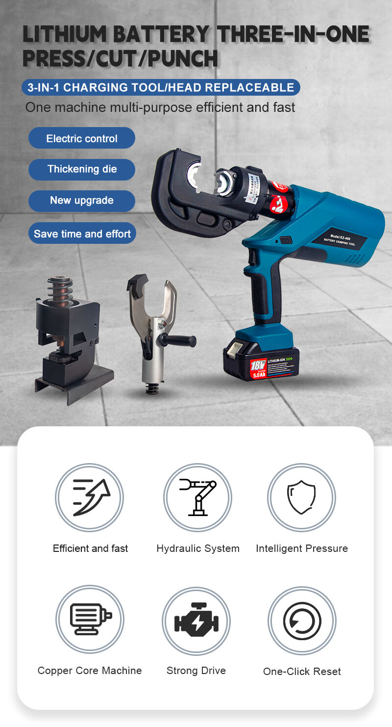 YJEZ-400H Multifunction Electrohydraulic Cable Cutting, Crimping and Punching Three in One supplier