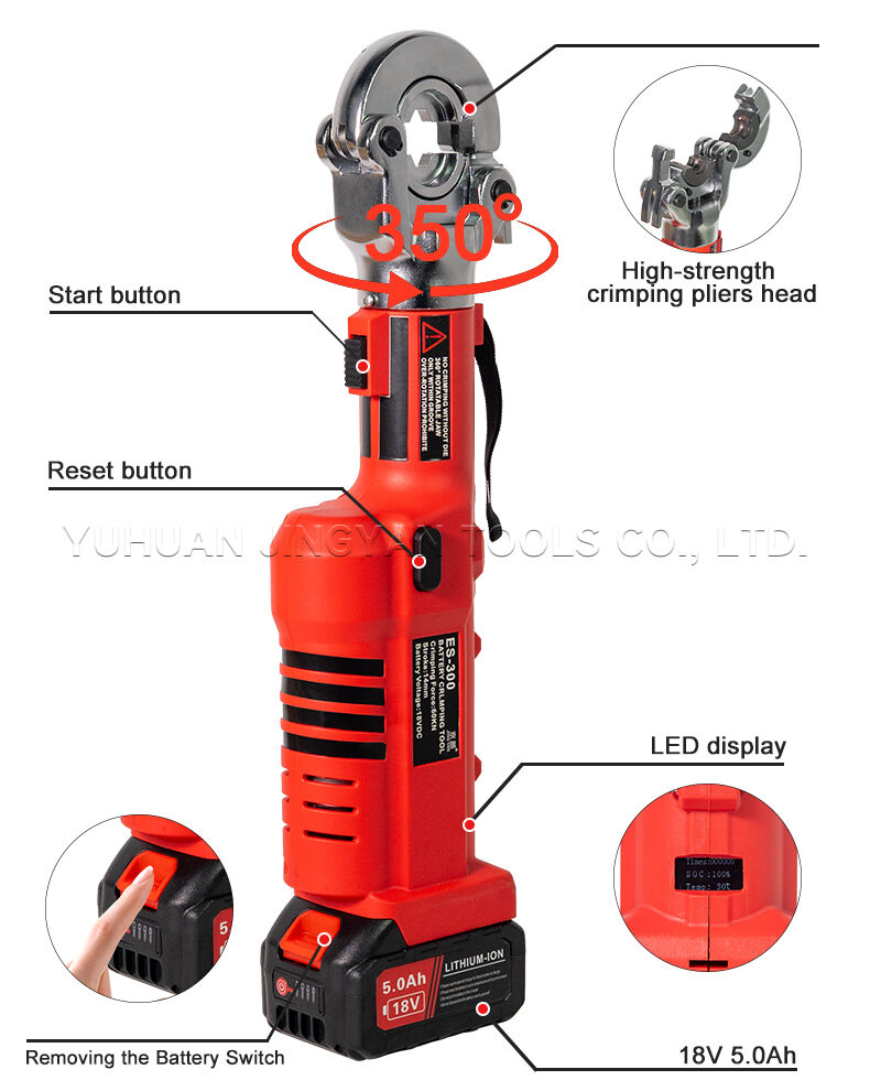 ES-300/65C 2-in-1 Battery Powered Hydraulic Crimper and Cutter for Copper Aluminum Lugs up to 300mm² supplier