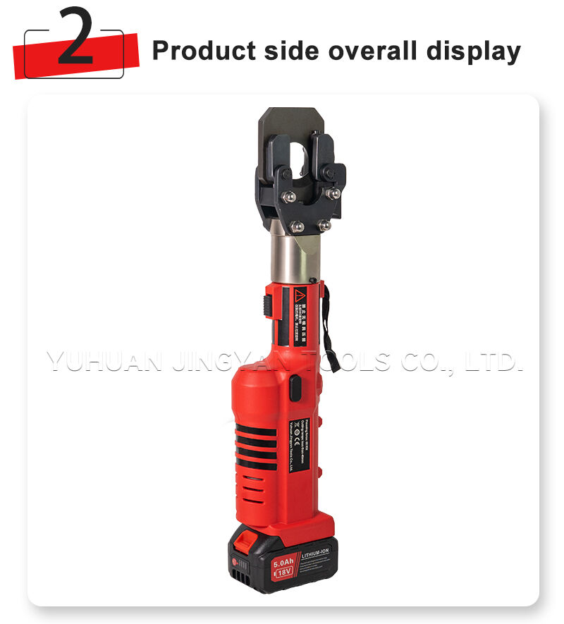 ES-400/50A 2-in-1Hydraulic Battery Crimping Tool with Integrated Cable Cutter for Electrical Power manufacture
