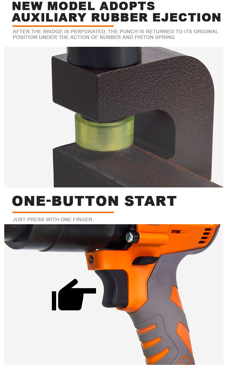 ME-18S Rechargeable Punching Machine Plate Perforation Lithium Battery Rechargeable Metal Plate Punching Machine supplier