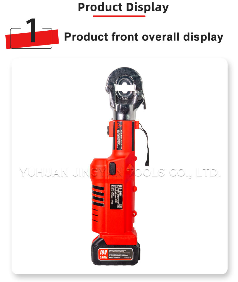 ES-300/30C Brushless Electric Hydraulic Crimping and Cutting Tool 6 Tons Dual-Head Set for Copper Aluminum Lugs up to 300mm² manufacture