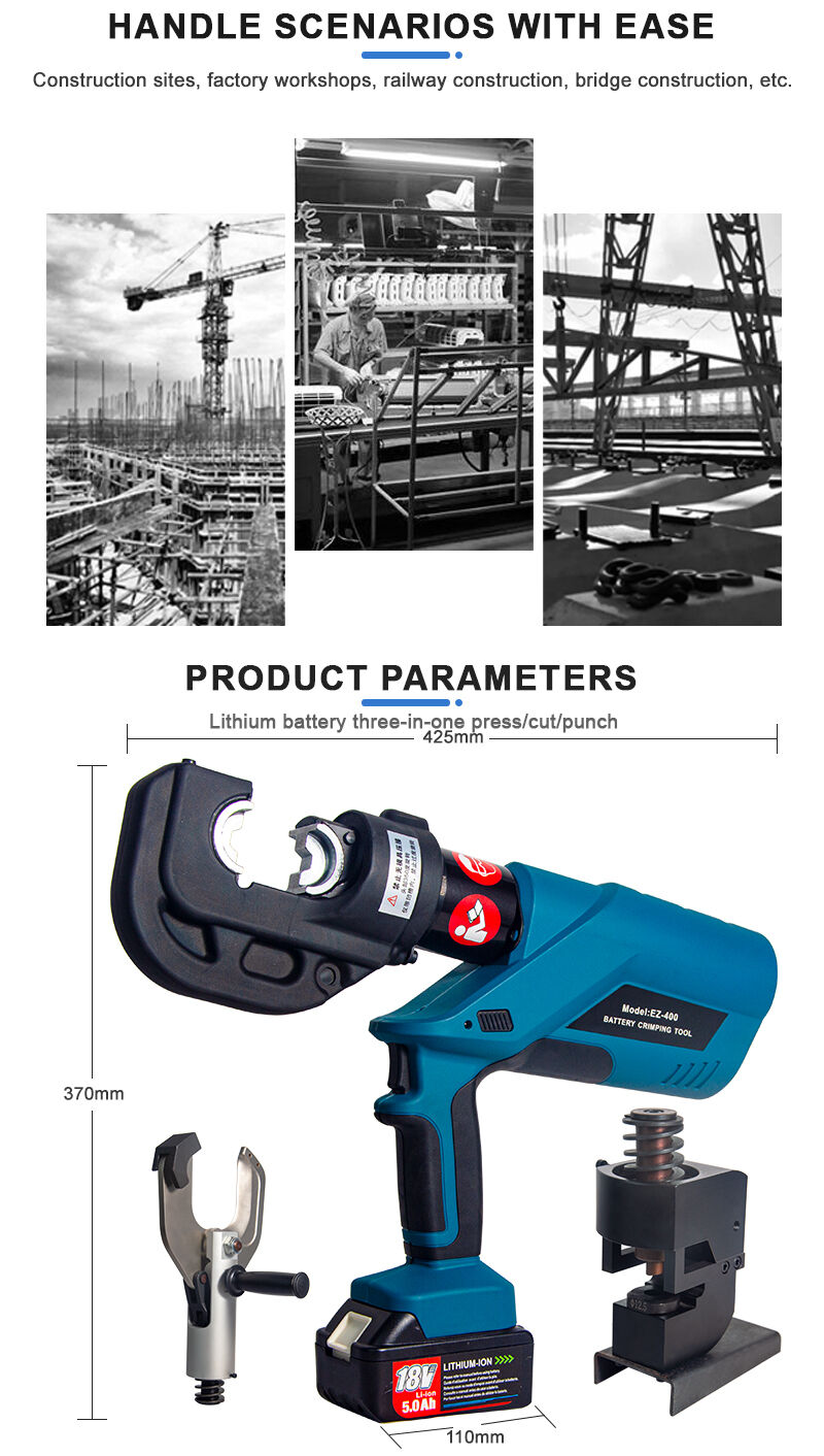 YJEZ-400H Multifunction Electrohydraulic Cable Cutting, Crimping and Punching Three in One supplier