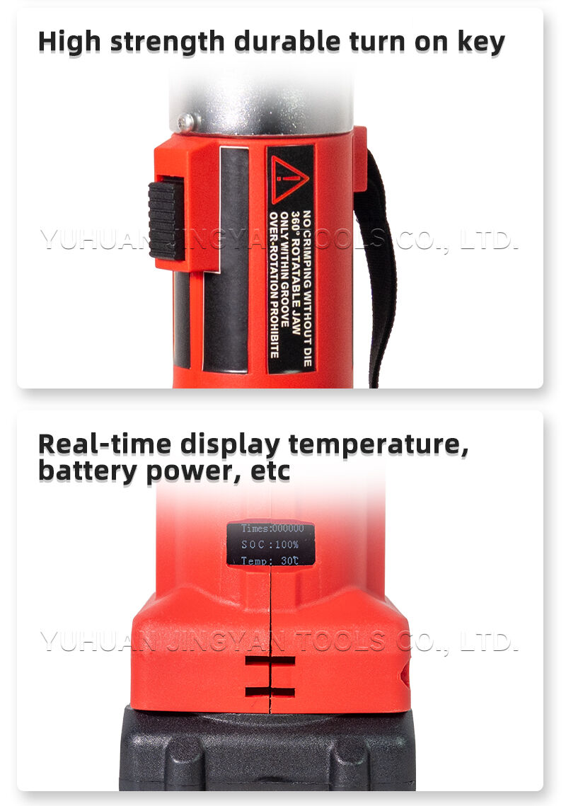 ES-300/30C Brushless Electric Hydraulic Crimping and Cutting Tool 6 Tons Dual-Head Set for Copper Aluminum Lugs up to 300mm² details