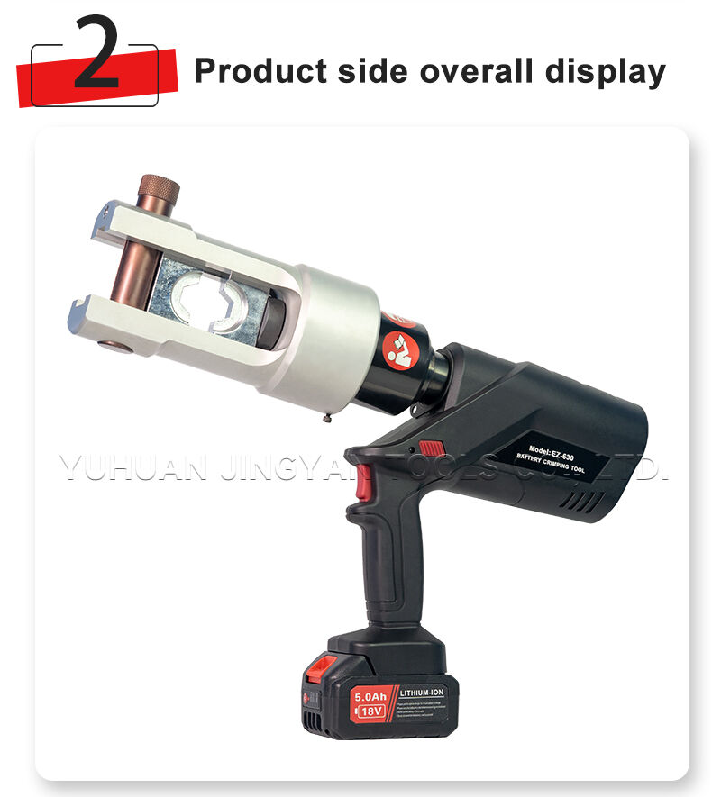 EZ-630 Electric Hydraulic Cable Crimper Battery-Powered Crimping Tool for 25-630 Sqmm Copper & Aluminum Cables factory