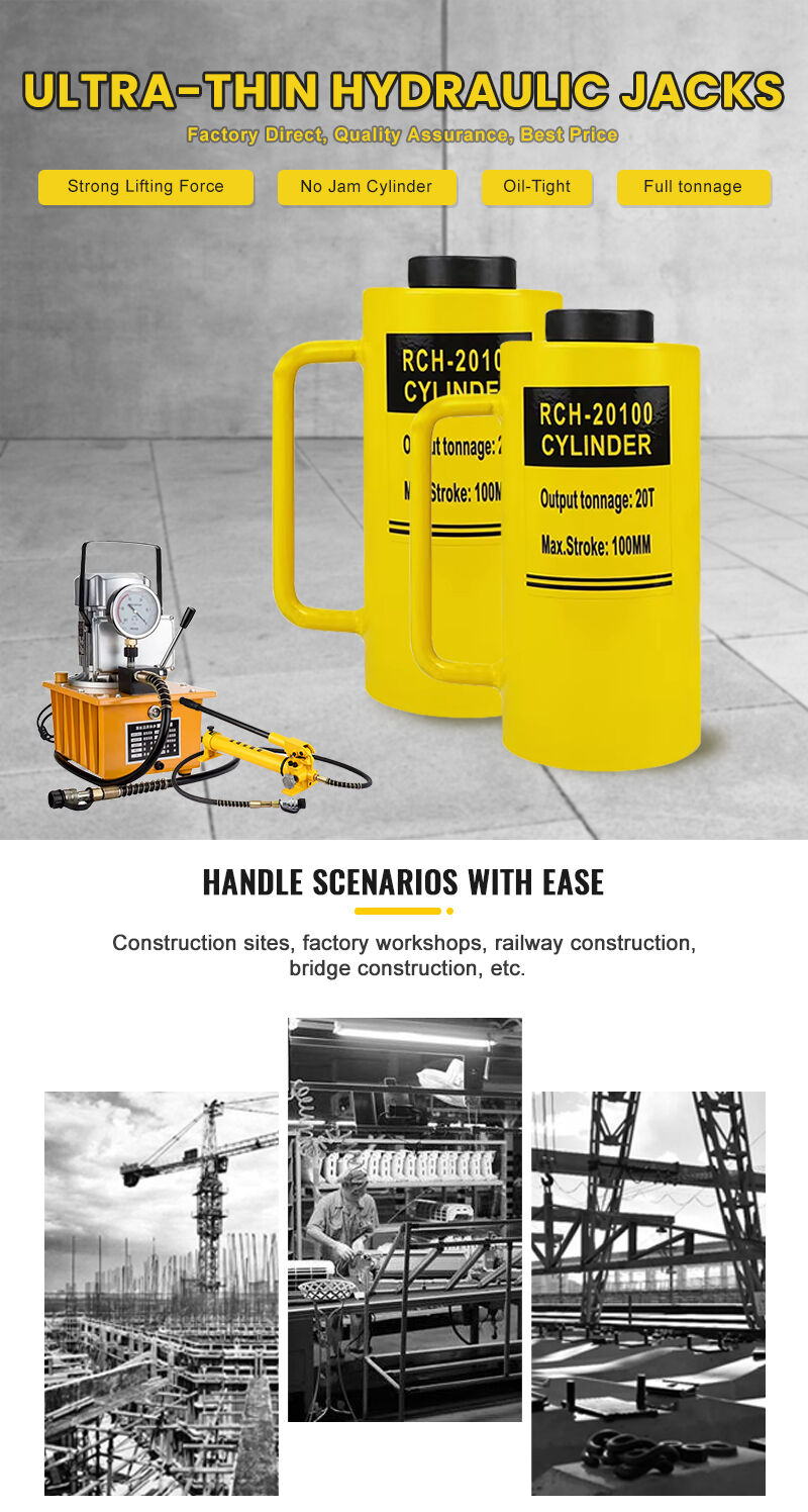 RCH-20100 20 Ton Hydraulic Hollow Jack Cylinders details