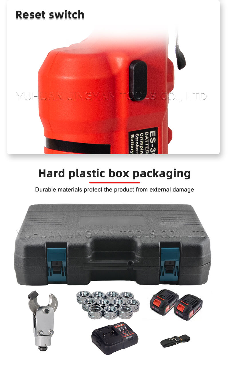 Electric Hydraulic Crimper Cutter ES-300C/30C 18V Battery Powered Compression Tool for Cable Lugs manufacture