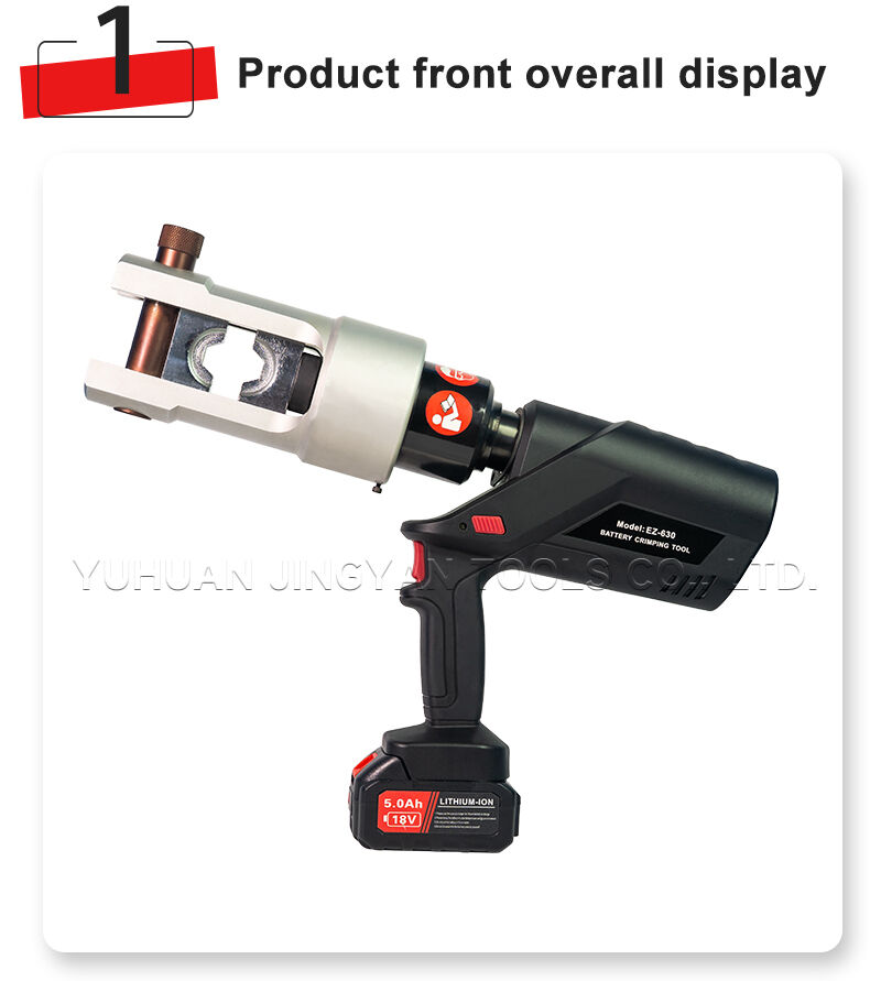 EZ-630 Electric Hydraulic Cable Crimper Battery-Powered Crimping Tool for 25-630 Sqmm Copper & Aluminum Cables details