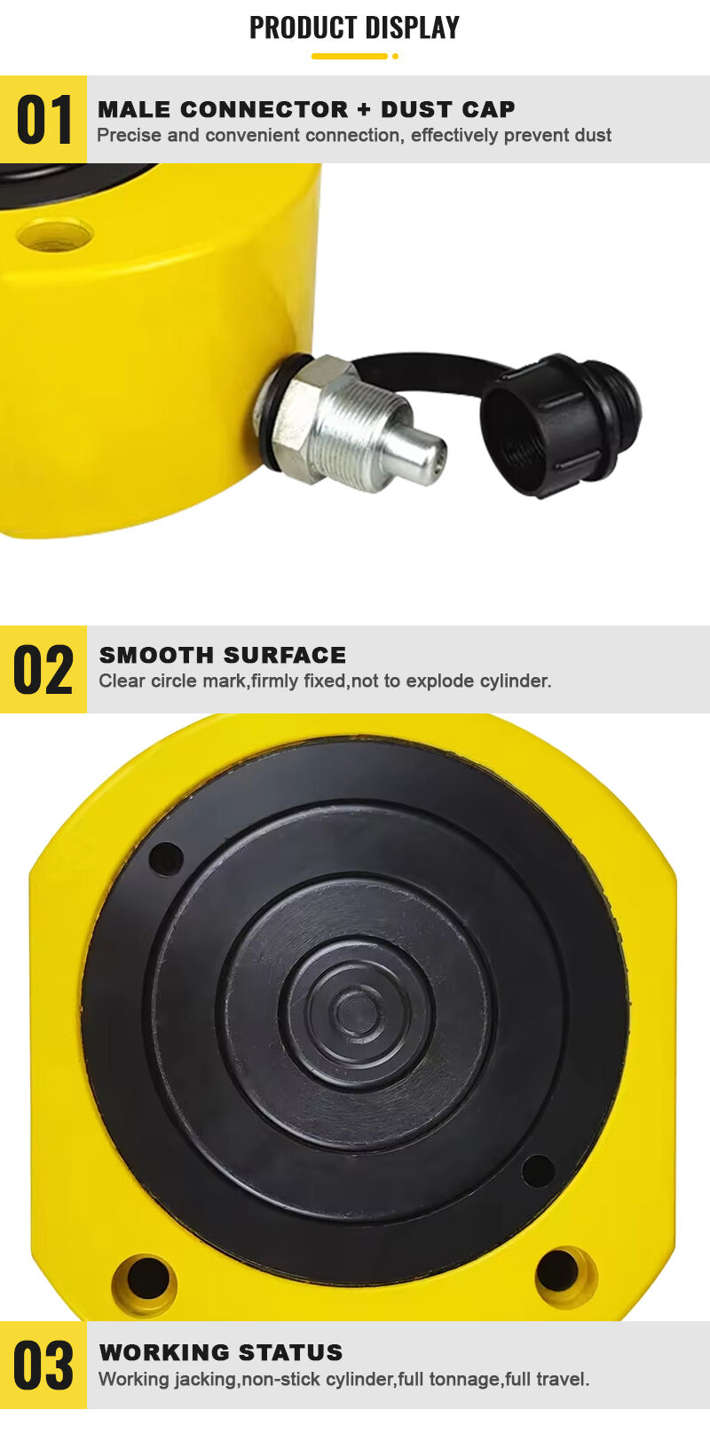FPY-50D 50ton Multistage Hydraulic Cylinder manufacture