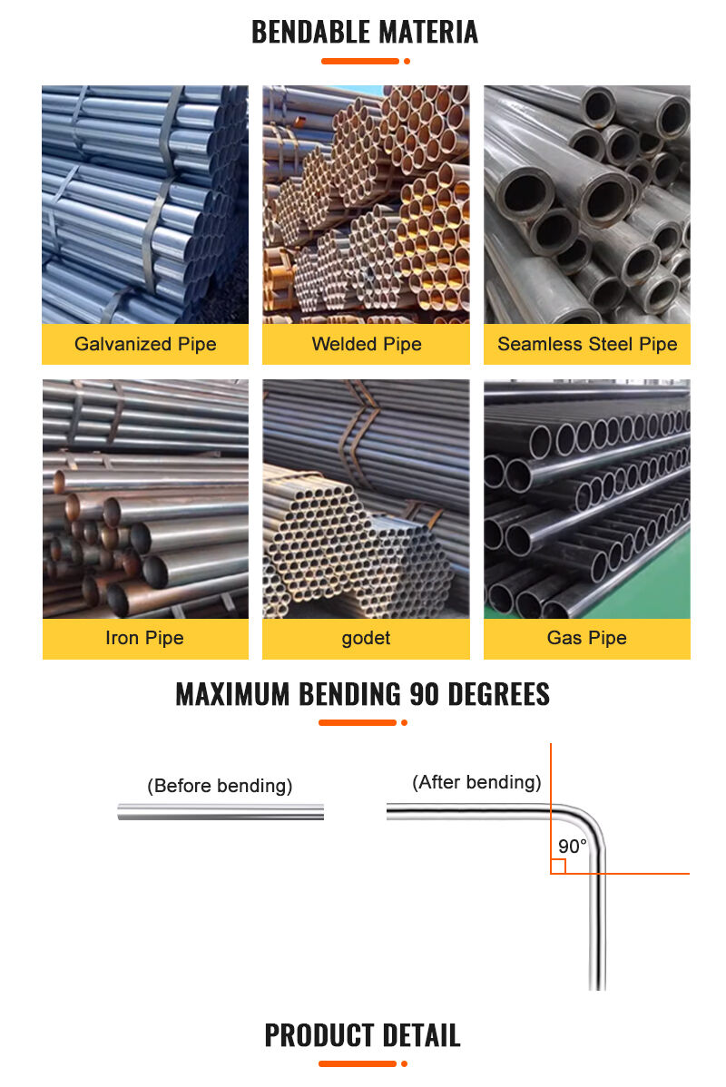 SWG-5 Manual Hydraulic Pipe Bender Hydraulic Bending Machine  Hydraulic Electric Carbon Steel Tube Machine Dobladora De Tubos factory