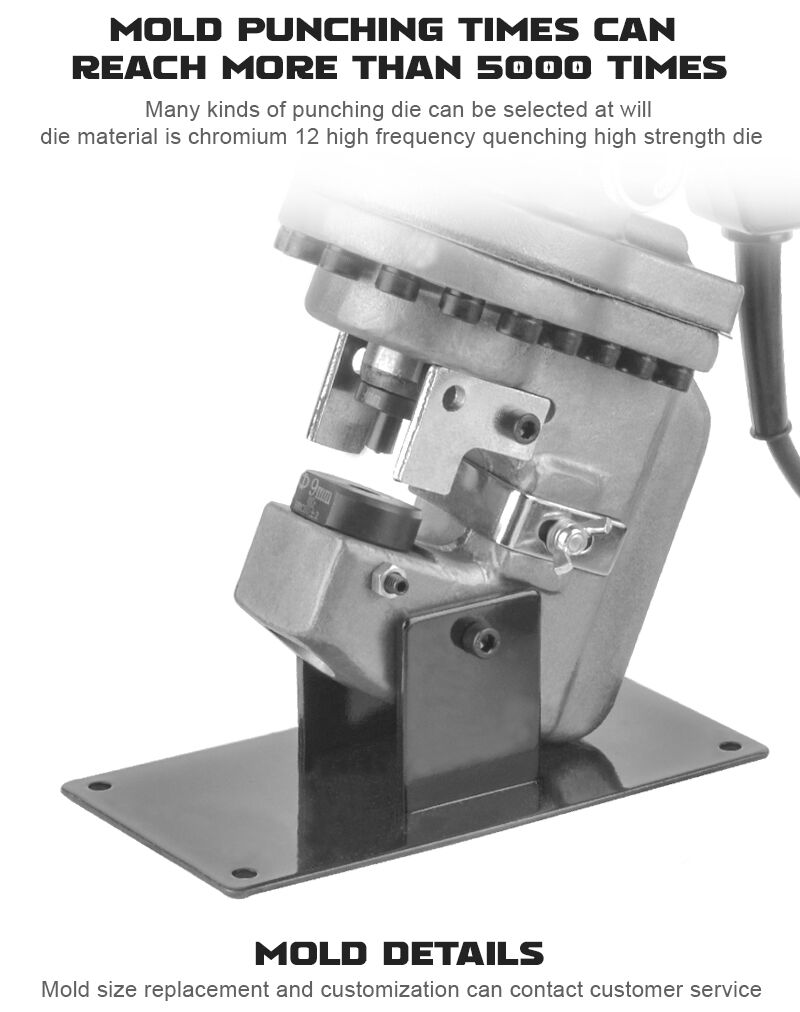 MHP-22S Hydraulic Metal Hole Puncher Punching Machine with Puncher Dies details