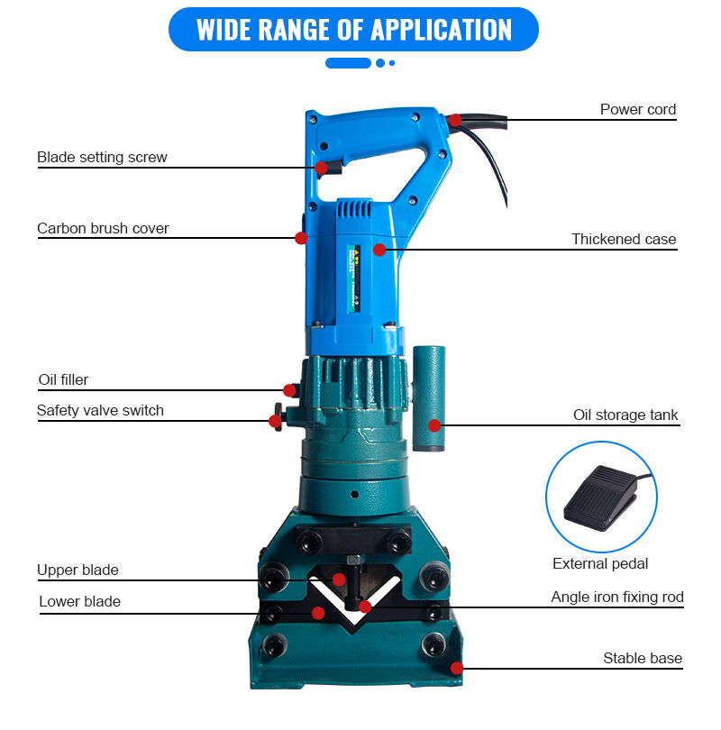 JL-60 Portable Electric Angle Cutter Machine Hand-held Hydraulic Cutting Tool factory