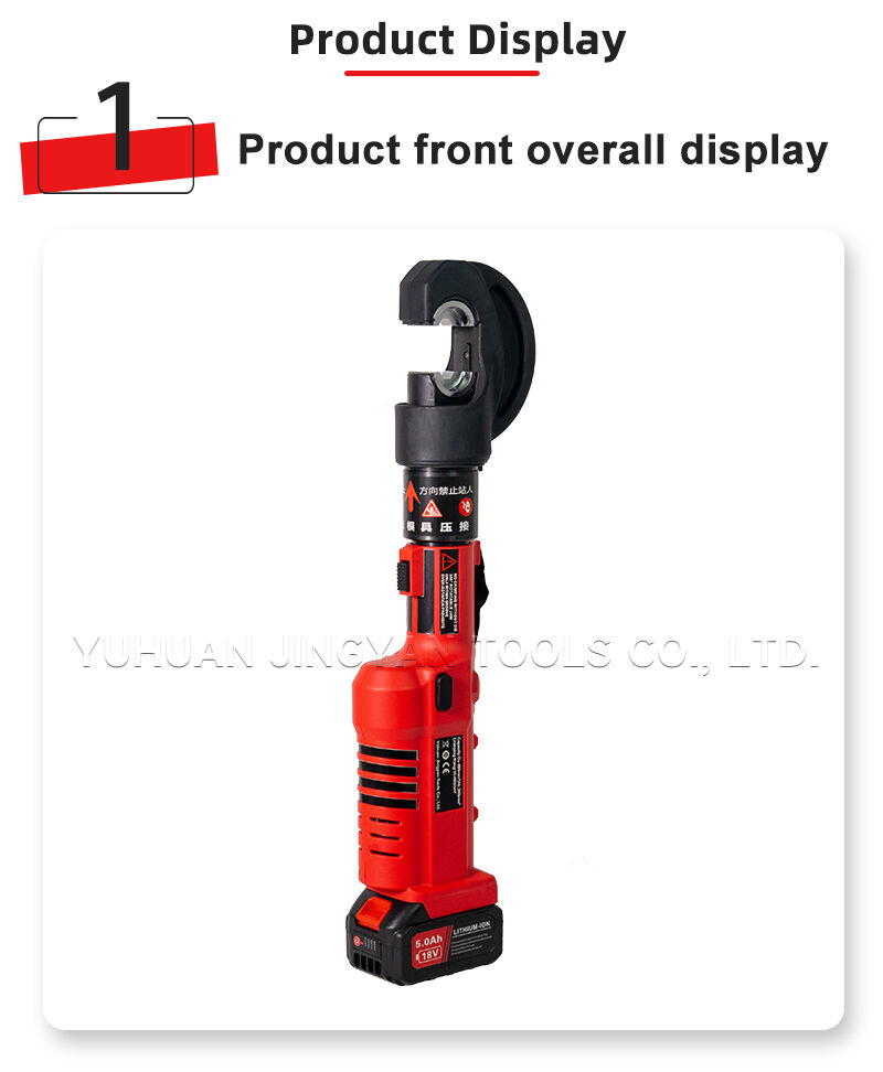 ES-400/50A 2-in-1Hydraulic Battery Crimping Tool with Integrated Cable Cutter for Electrical Power supplier