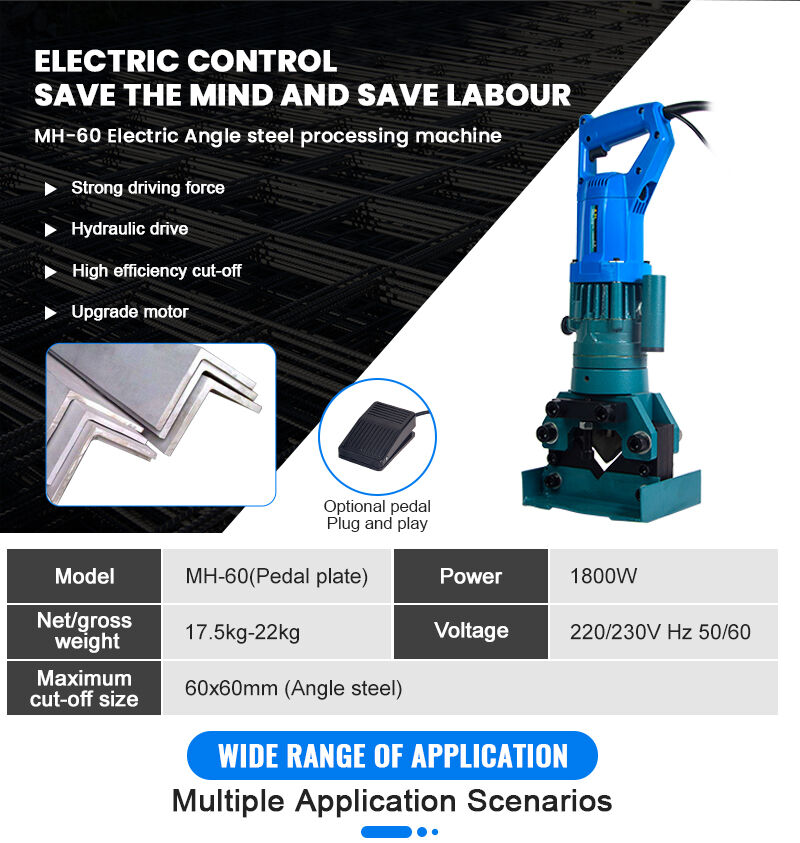 JL-60 Portable Electric Angle Cutter Machine Hand-held Hydraulic Cutting Tool manufacture