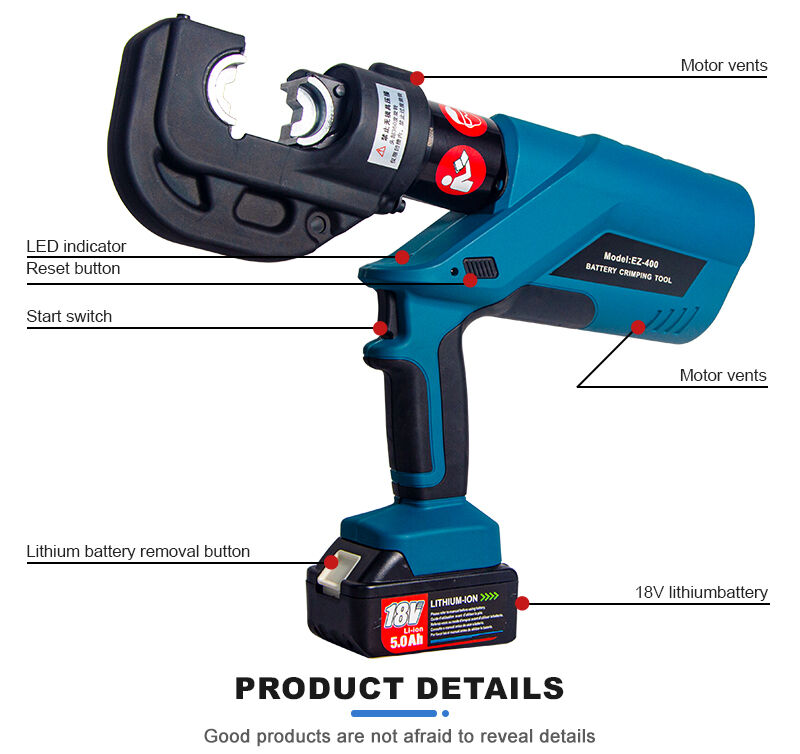 YJEZ-400H Multifunction Electrohydraulic Cable Cutting, Crimping and Punching Three in One manufacture