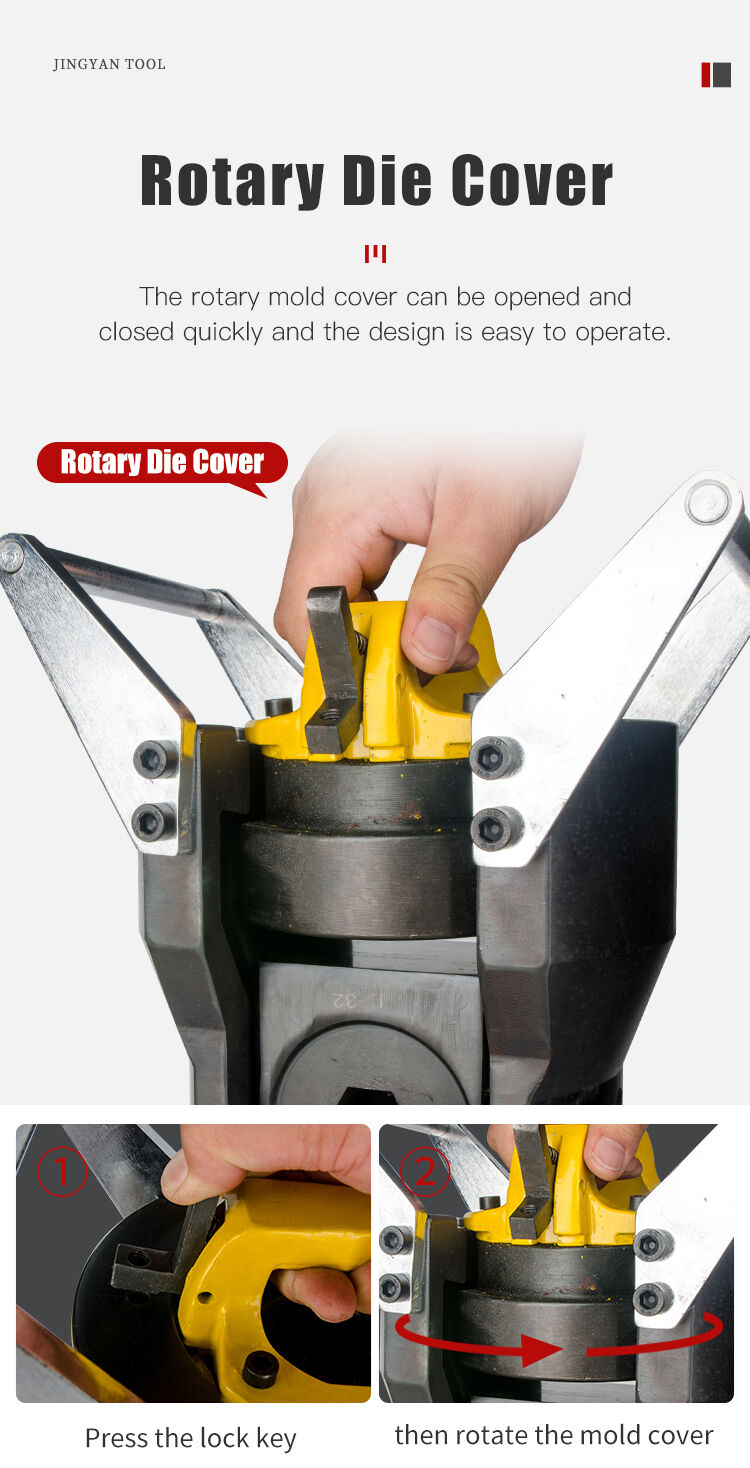 Electrical Wire Cable Crimping Plier CO-100S Hydraulic Heavy Duty Steel Rope Pressing Machine for Steel Rope Connecting 100T manufacture