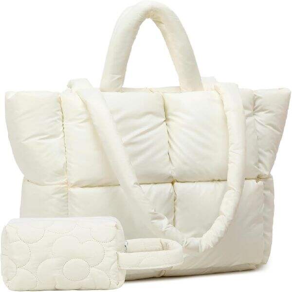 Common uses for puffy quilted tote bags in everyday life