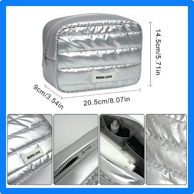 The convenience of a multi compartment makeup bag for on-the-go touch-ups