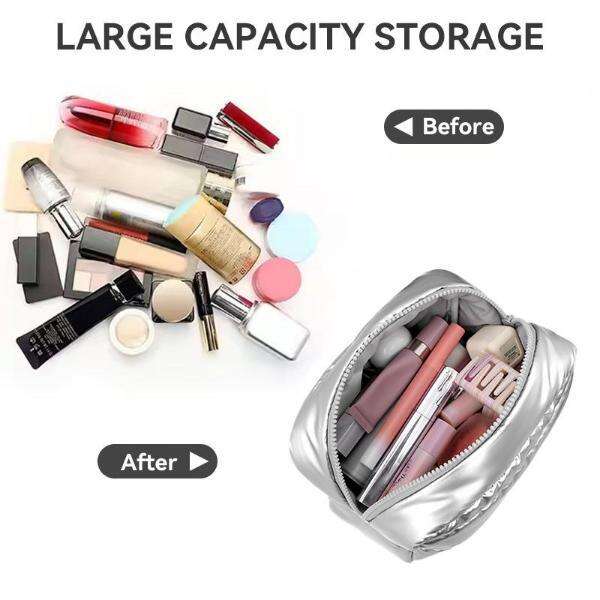 Stay trendy with a stylish and functional large makeup bag