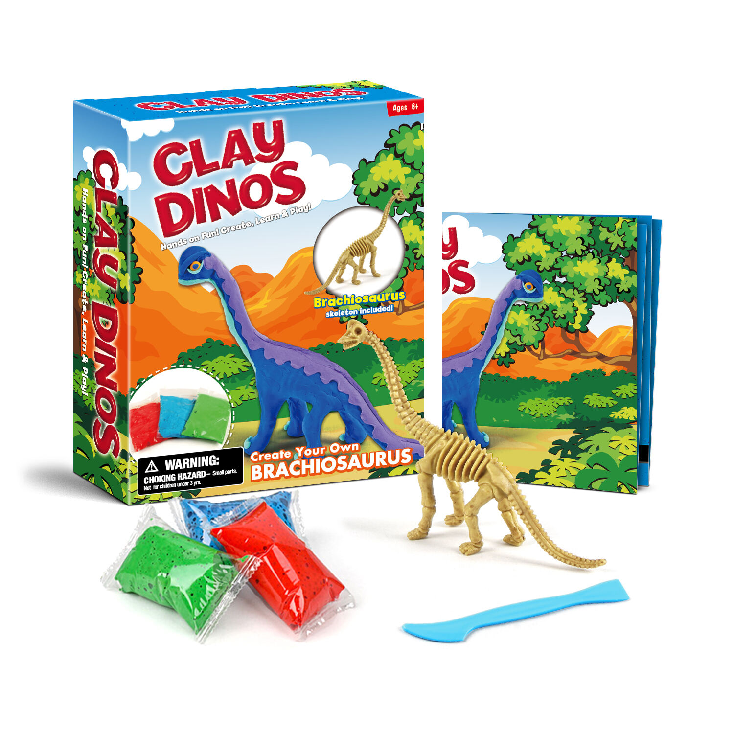 Clay dino-brachiosaurus