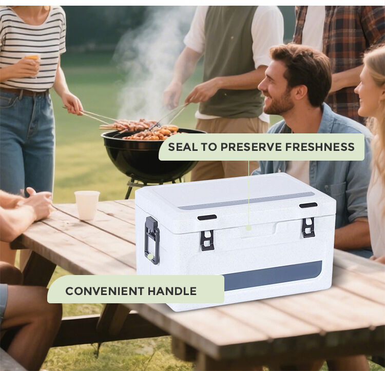 product ice chest cooler box for camping and picnic large capacity cooler box set-4