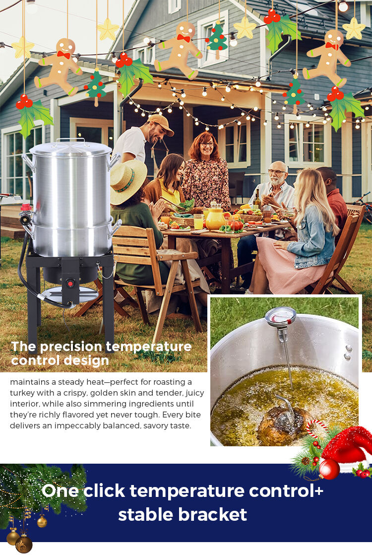 product outermust propane turkey fryer set aluminum outdoor burner pot for crawfish thanksgiving gatherings-3