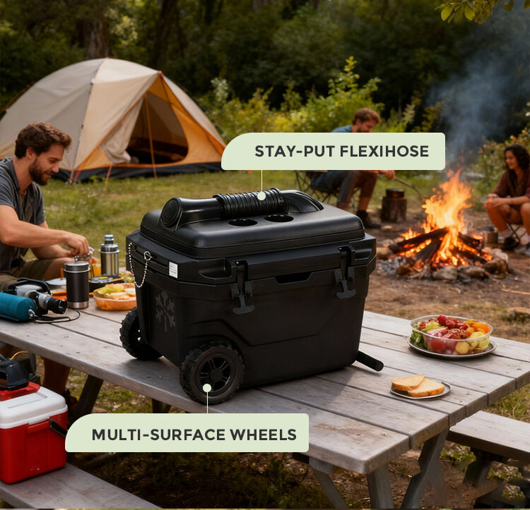 product insulated ice cooler box outdoor camping picnic portable ultra large capacity ice chest cooler with wheel-4