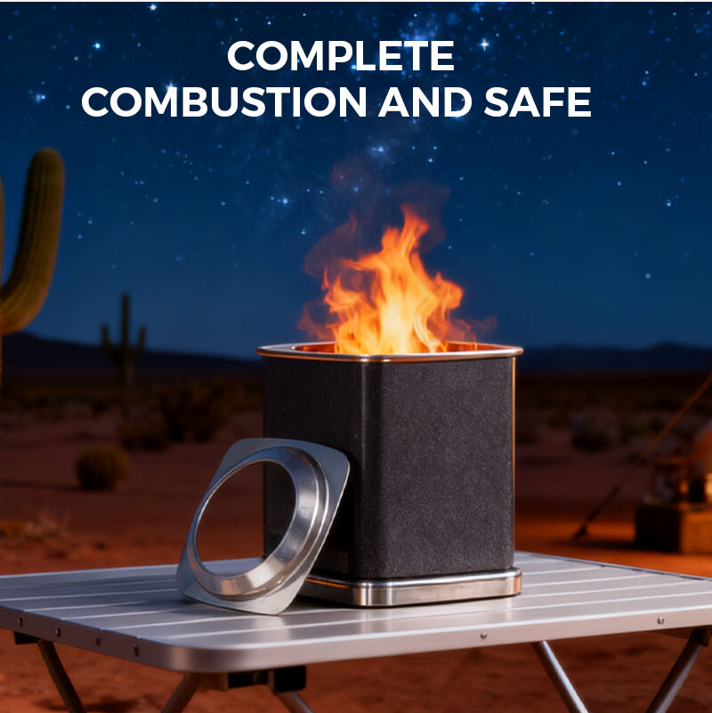 Robust Stainless Steel Tabletop Smokeless Fire Pit for Safe and Enjoyable Camping Trips manufacture