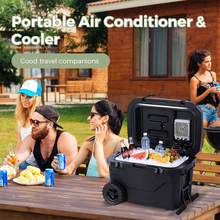 product insulated ice cooler box outdoor camping picnic portable ultra large capacity ice chest cooler with wheel-1